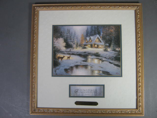 3 Thomas Kinkade Framed Prints Country Memories Deer Creek Cottage Home Is Where 5