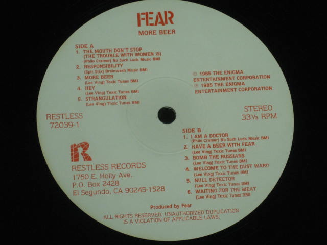 10 Vtg Punk LP Lot Uppercut Four Walls Fear Sex Pistols MOD Greeen Yellow Vinyl 14