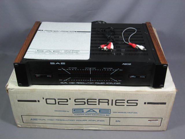 SAE 02 A202 Dual High Resolution Power Amp Amplifier NR
