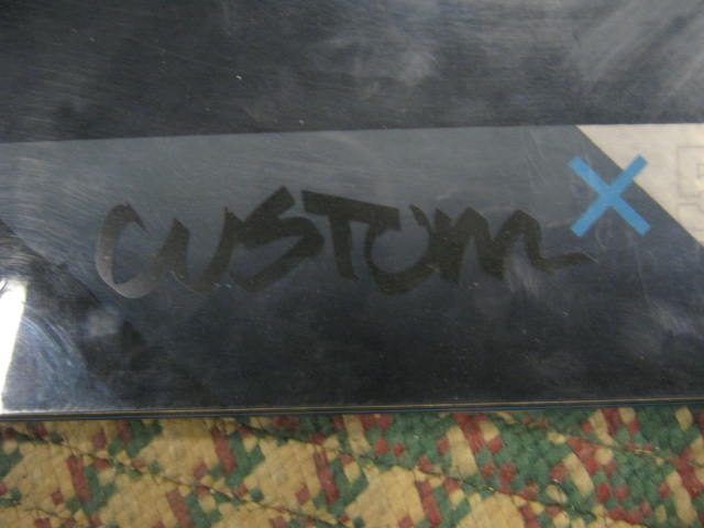 Burton Custom X 56 156 cm Snowboard Black Made In Vermont Hologram Used Once NR! 7