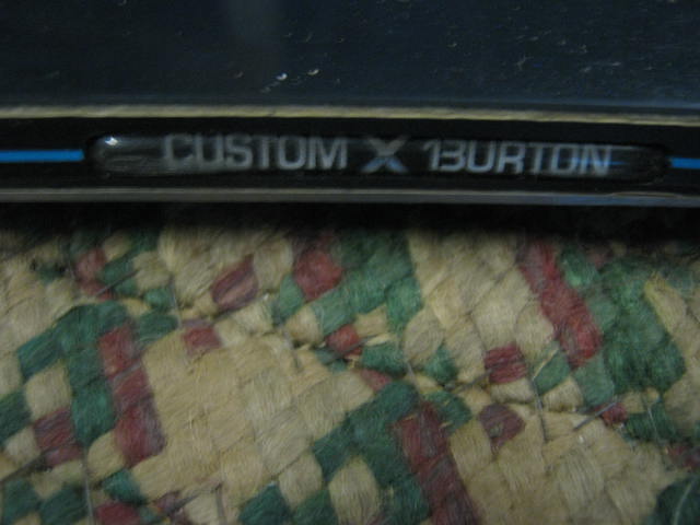 Burton Custom X 56 156 cm Snowboard Black Made In Vermont Hologram Used Once NR! 11
