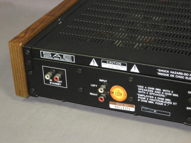 SAE 02 A202 Dual High Resolution Power Amp Amplifier NR 6