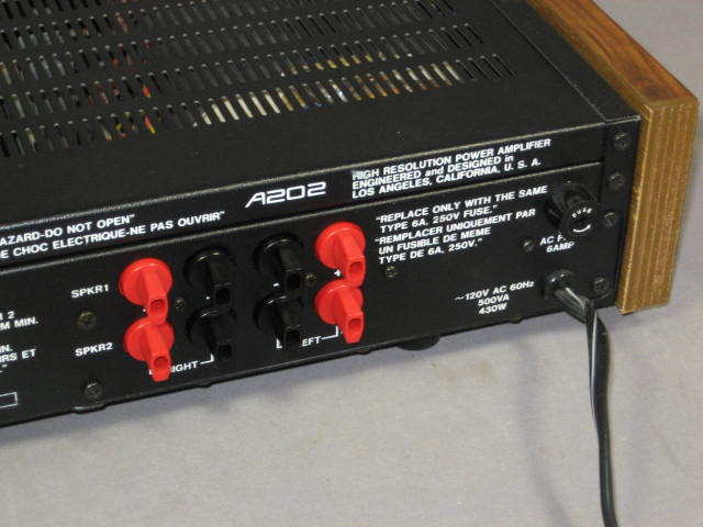 SAE 02 A202 Dual High Resolution Power Amp Amplifier NR 7