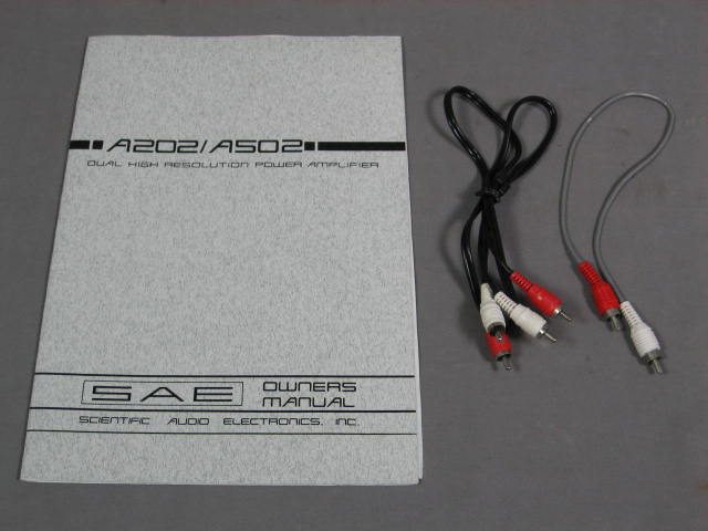 SAE 02 A202 Dual High Resolution Power Amp Amplifier NR 8
