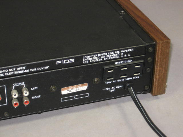 SAE 02 P102 Computer Direct Line Preamp Preamplifier NR 6