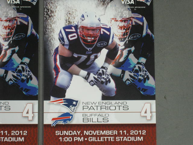 2 New England Patriots Buffalo Bills Tickets 11/11 Gillette Stadium NO RESERVE! 1