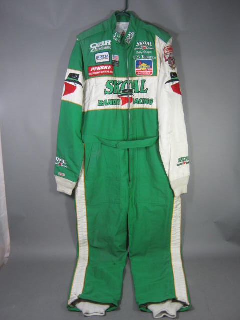 Simpson Bobby Dragon Skoal Bandit Vermont Stock Car Racing Uniform Suit +Patches