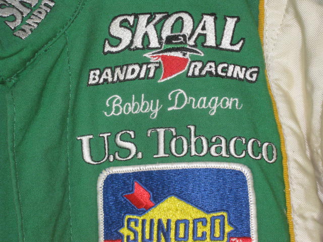 Simpson Bobby Dragon Skoal Bandit Vermont Stock Car Racing Uniform Suit +Patches 2