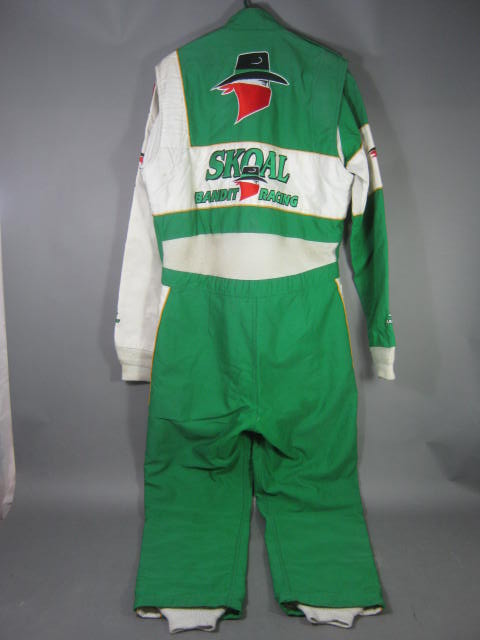 Simpson Bobby Dragon Skoal Bandit Vermont Stock Car Racing Uniform Suit +Patches 3