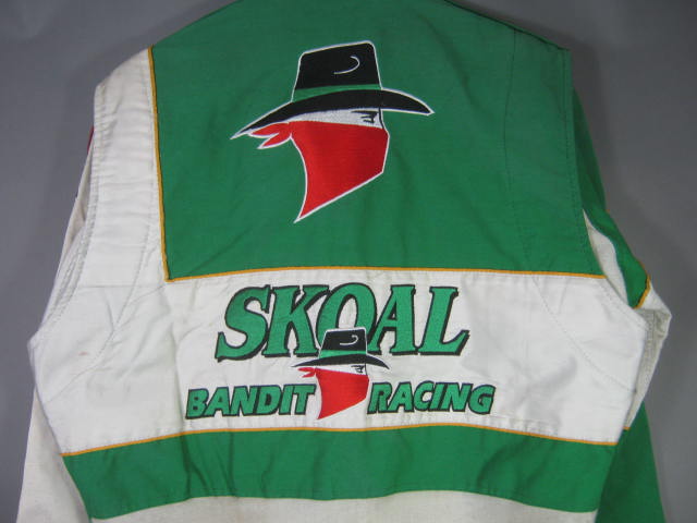 Simpson Bobby Dragon Skoal Bandit Vermont Stock Car Racing Uniform Suit +Patches 4