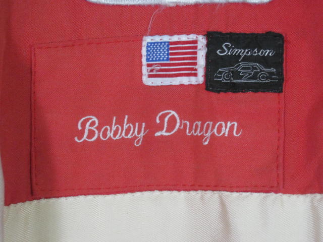 Vtg Simpson Bobby Dragon Vermont Stock Car Racing Suit Uniform 3/95 W/ Patches 2