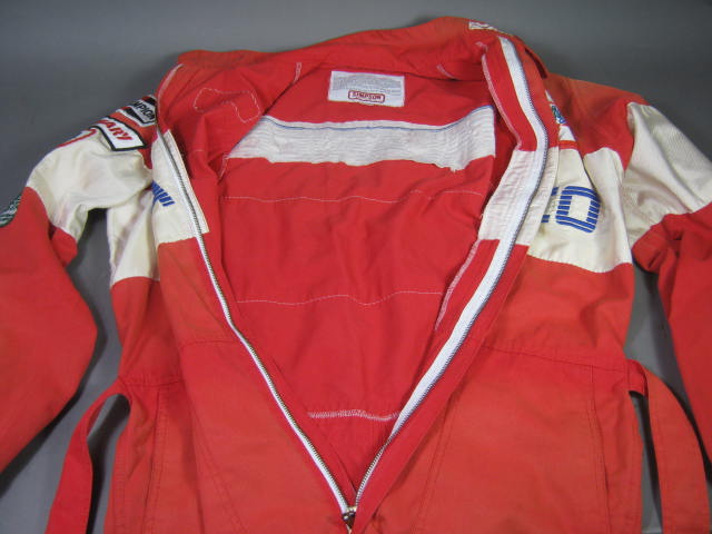 Vtg Simpson Bobby Dragon Vermont Stock Car Racing Suit Uniform 3/95 W/ Patches 5