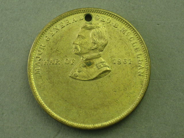 1864 Major General Maj Gen George McClellan Campaign Token Medal War Of 1861 NR!