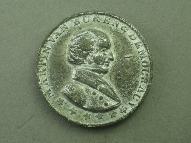 RARE 1840 Martin Van Buren Democracy / 1852 Winfield Scott Campaign Token Medal