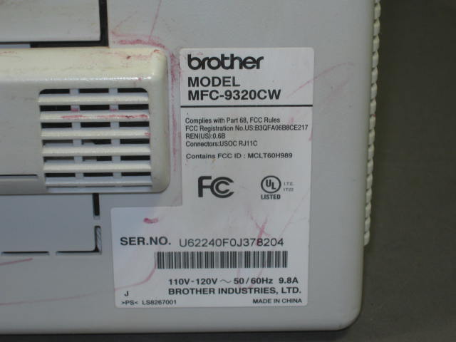 Brother MFC-9320CW All-In-One Color Laser Printer Scanner Copier NO RESERVE BID! 10