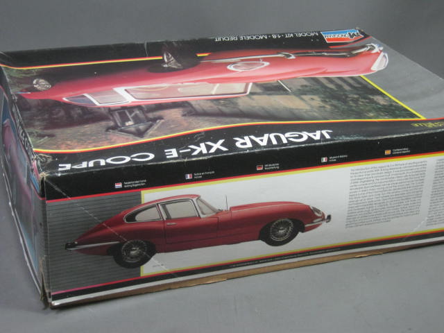 Vintage 1987 Monogram #2612 Jaguar XK-E Coupe 1/8 Scale Model Kit Unbuilt NR! 2