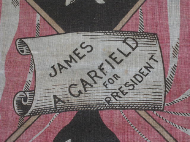 1880 James Garfield Chester Arthur Jugate Campaign Wall Hanging Union Equality + 2