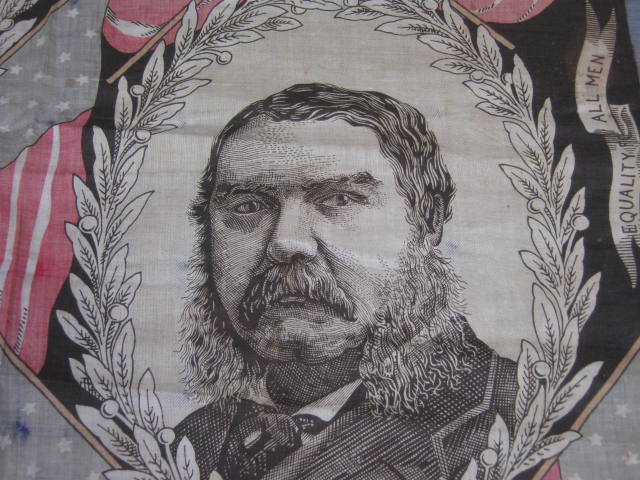 1880 James Garfield Chester Arthur Jugate Campaign Wall Hanging Union Equality + 3