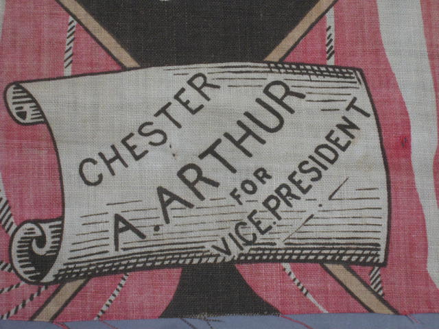 1880 James Garfield Chester Arthur Jugate Campaign Wall Hanging Union Equality + 4