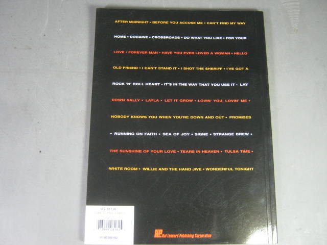 7 Sheet Music Guitar Tabs Books Lot Eric Clapton Cream Mr Big RacerX Hal Leonard 2