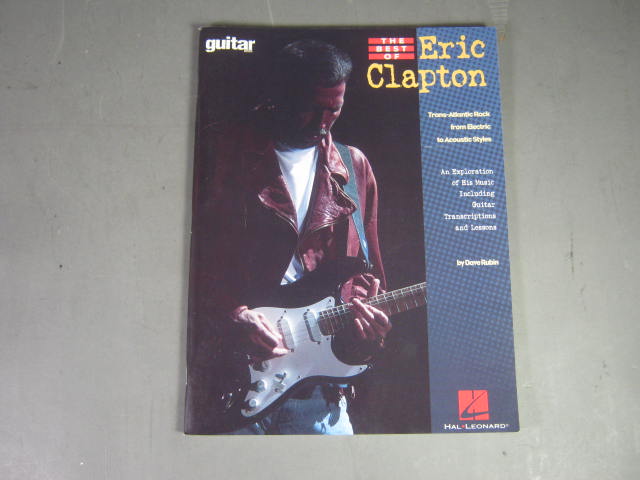 7 Sheet Music Guitar Tabs Books Lot Eric Clapton Cream Mr Big RacerX Hal Leonard 4
