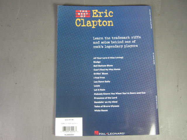 7 Sheet Music Guitar Tabs Books Lot Eric Clapton Cream Mr Big RacerX Hal Leonard 5