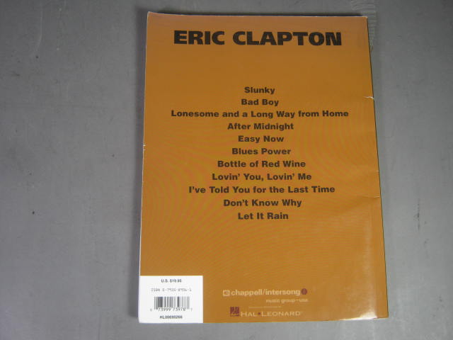 7 Sheet Music Guitar Tabs Books Lot Eric Clapton Cream Mr Big RacerX Hal Leonard 8