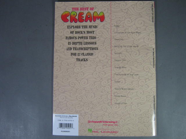 7 Sheet Music Guitar Tabs Books Lot Eric Clapton Cream Mr Big RacerX Hal Leonard 11