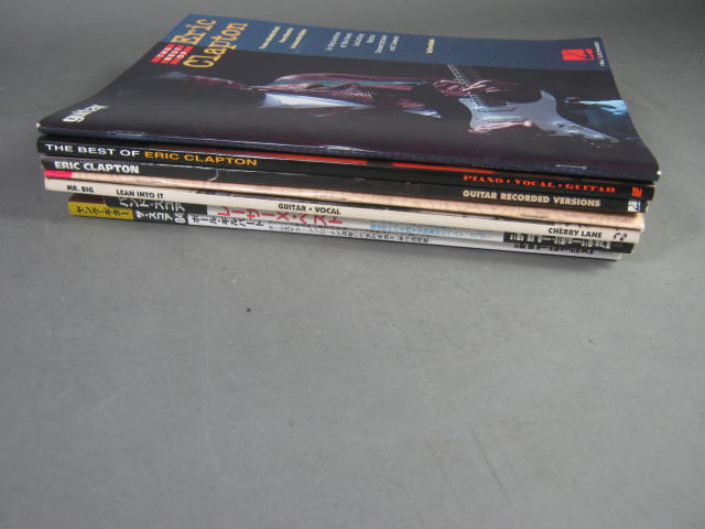 7 Sheet Music Guitar Tabs Books Lot Eric Clapton Cream Mr Big RacerX Hal Leonard 24