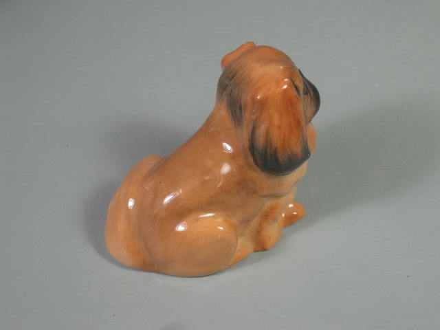 2 Vtg Pekingese Dog Figurines Figure Royal Doulton Bone China Seated +JR Germany 2
