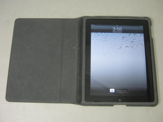 Apple Mac iPad 1st Gen Computer Tablet MB292LL Black 16GB WiFi w/Case Exc Cond 3