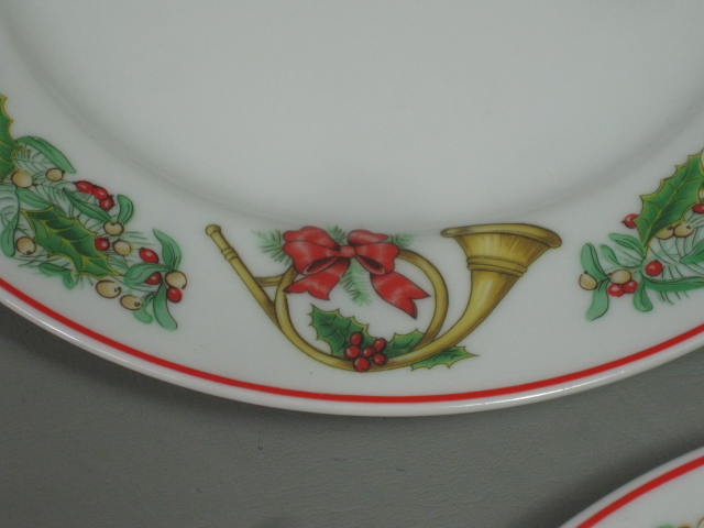 12 Vtg 1987 Vista Alegre Portugal Xmas Magic Fine Porcelain Dinner Plate Set Lot 5