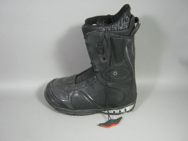 2009 Mens Burton SLX Snowboard Boots Size 10 Black/Carbon W/ Box RESERVE PRICE! 1