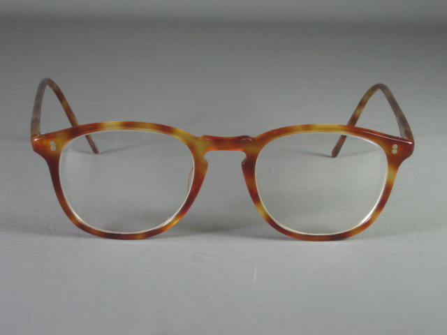 RARE Vtg 80s Oliver Peoples Finley Eyeglasses Glasses +Orig Sunglass Clip +Case 1