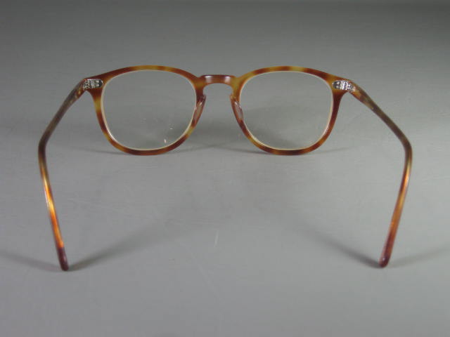 RARE Vtg 80s Oliver Peoples Finley Eyeglasses Glasses +Orig Sunglass Clip +Case 3