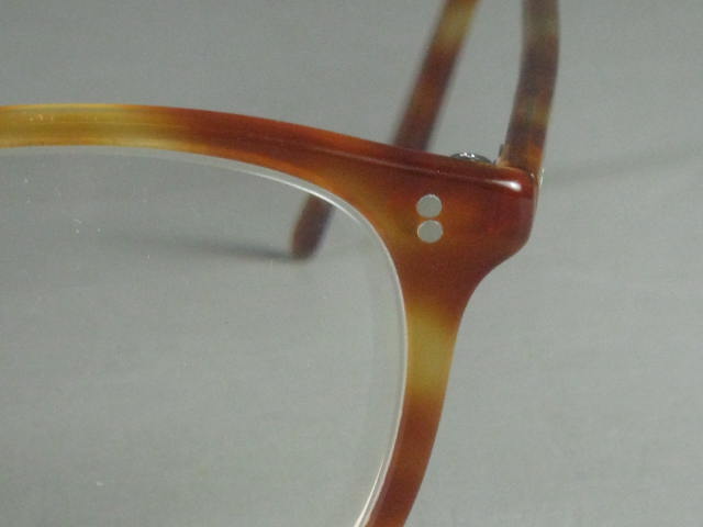 RARE Vtg 80s Oliver Peoples Finley Eyeglasses Glasses +Orig Sunglass Clip +Case 6