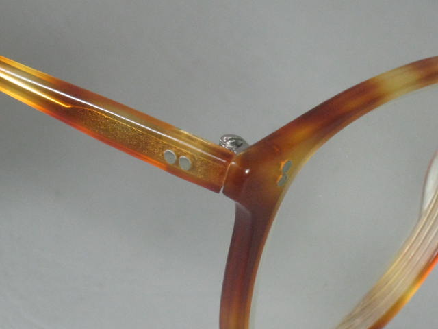 RARE Vtg 80s Oliver Peoples Finley Eyeglasses Glasses +Orig Sunglass Clip +Case 7