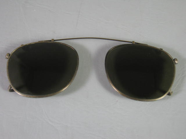 RARE Vtg 80s Oliver Peoples Finley Eyeglasses Glasses +Orig Sunglass Clip +Case 13