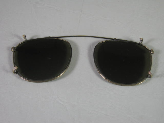 RARE Vtg 80s Oliver Peoples Finley Eyeglasses Glasses +Orig Sunglass Clip +Case 14