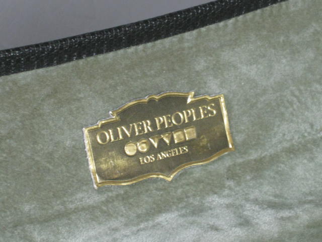 RARE Vtg 80s Oliver Peoples Finley Eyeglasses Glasses +Orig Sunglass Clip +Case 18