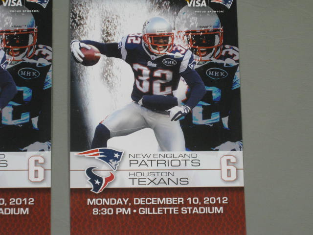 2 New England Patriots Houston Texans Tickets 12/10 Monday Night Football NO RES 1