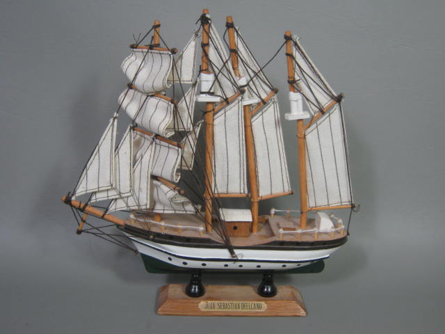 10 Vtg Wood Wooden Model Ship Sailboat Boat Lot Mayflower Cutty Sark HMS Bounty 11