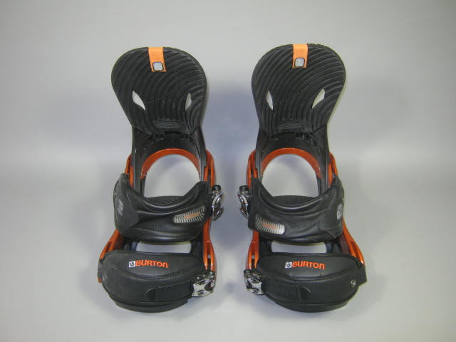Mens 2005 Burton P1 Snowboard Bindings Size Large Black/Orange W/ Hardware NR! 5