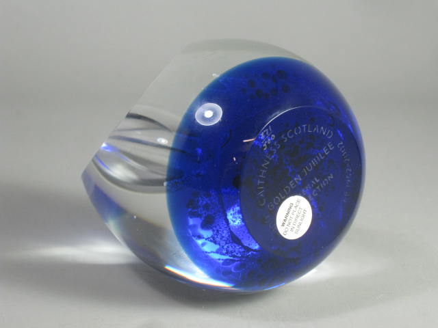 Caithness Glass 2002 Golden Jubilee Limited Edition Paperweight 271/500 Scotland 7