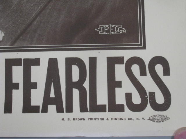 Vtg Original 1928 Alfred Al Smith Campaign Poster Honest Able Fearless 14" x 22" 3