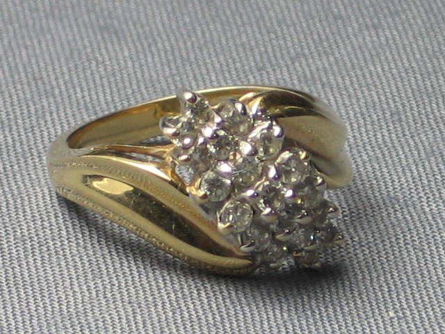 .5 Ct Diamond Cocktail Ring 14K Yellow Gold $1195 NR! 3