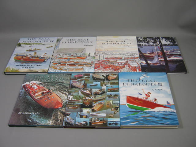 7-Vol Vtg Books The Real Runabouts I II III IV V VI VII Robert Speltz Wood Boats