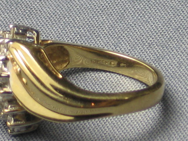 .5 Ct Diamond Cocktail Ring 14K Yellow Gold $1195 NR! 8