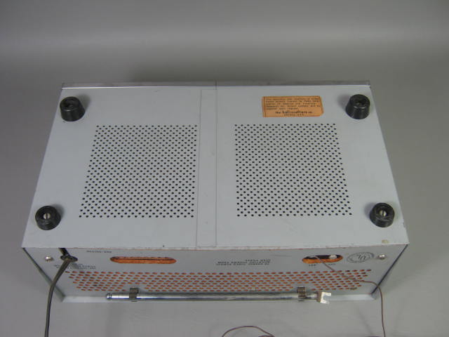 Vtg Hallicrafters S-120 4 Band Tube Shortwave Ham SW AM Radio Receiver + Antenna 5