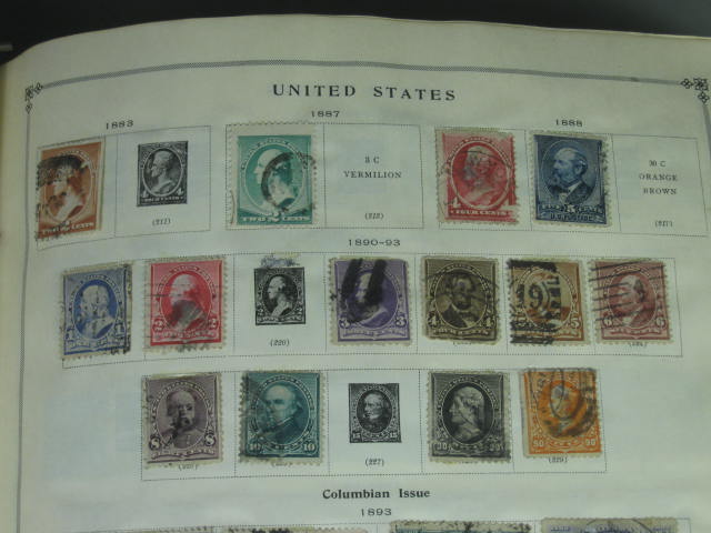 Vtg Scott International Junior Postage Stamp Album Collection Lot Copyright 1943 7